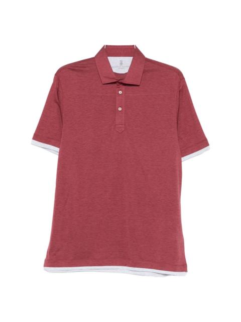 Brunello Cucinelli Silk and cotton polo shirt