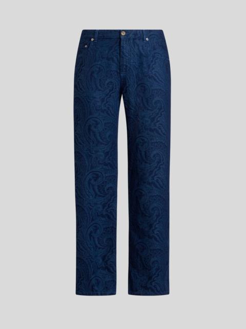Etro STRAIGHT-LEG FLORAL PAISLEY JEANS