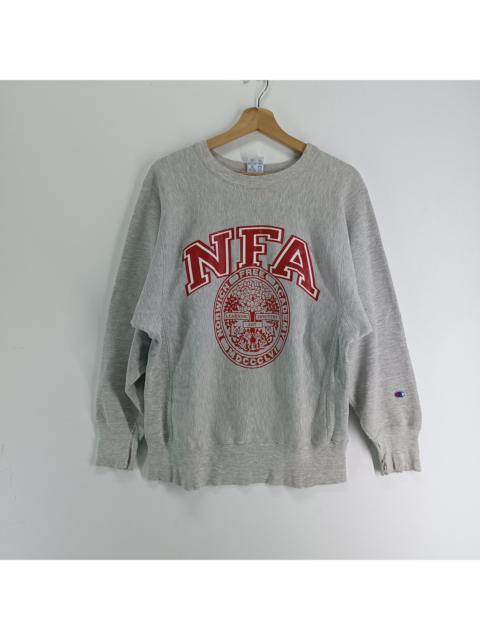 Other Designers Vintage - Distressed Champion Reverse Weave NFA Logo Sweatshirt
