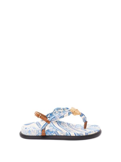 VERSACE Versace Women Fabric And Calf Leather Sandals
