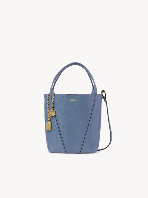 Chloé SMALL CHLOÉ SPIN TOTE BAG IN GRAINED LEATHER