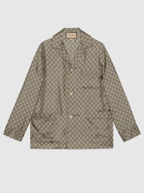 GUCCI GG supreme print silk jacket
