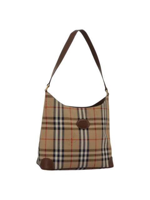 Burberry Burberry Nova Check Shoulder Bag Canvas Beige