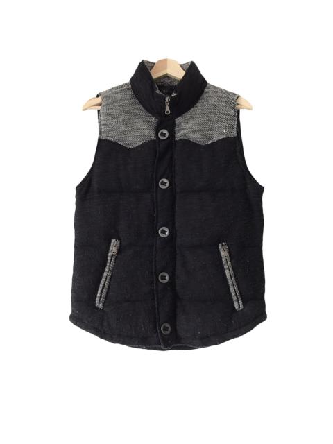 Other Designers Japanese Brand - Authentic In The Attic Homme Japan Slubby Puffer Down Vest M