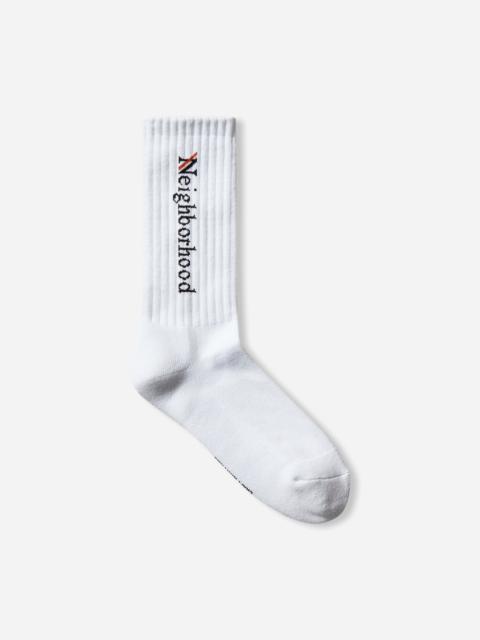 NEIGHBORHOOD Logo Socks White