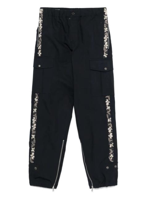 Dries Van Noten Men Pebb Gd Emb 1146 M.W.Pants Nav