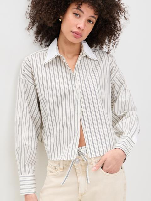 rag & bone Marin Stripe Layered Shirt