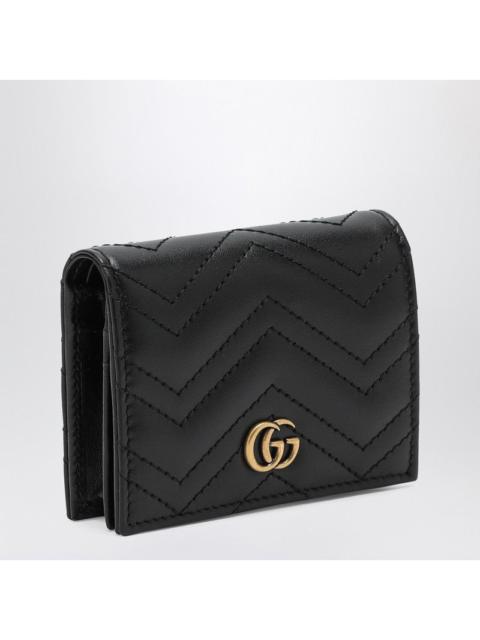 Gucci Gg Marmont Black Quilted Leather Small Wallet Women