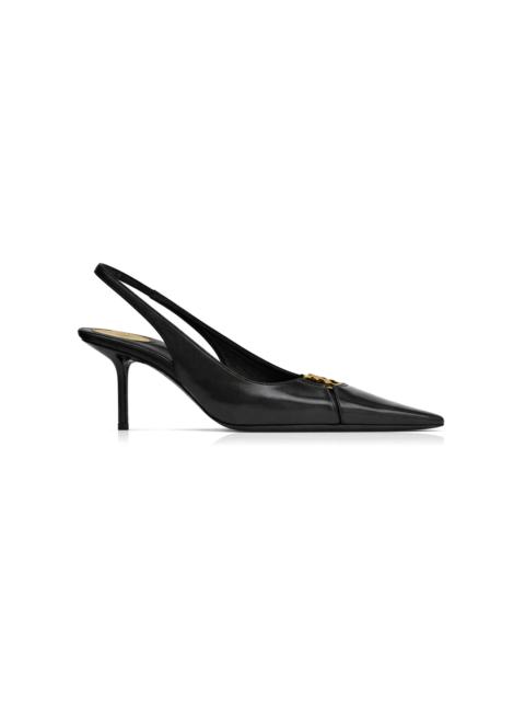 SAINT LAURENT Babylone Leather Pumps black