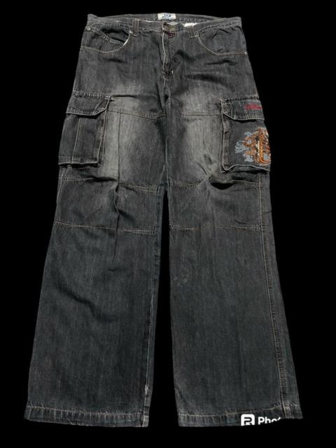 💥BAGGY💥VINTAGE PIKO DISTRESS BLACK JEANS EMBROIDERE LOGO