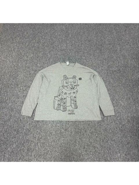 Loewe Loewe grey stone cat long-sleeved T-shirt