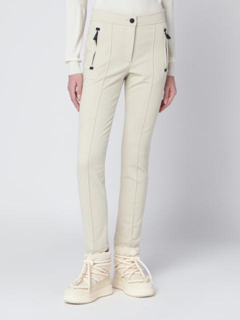 Moncler Grenoble Ivory slim trousers in GORE-TEX