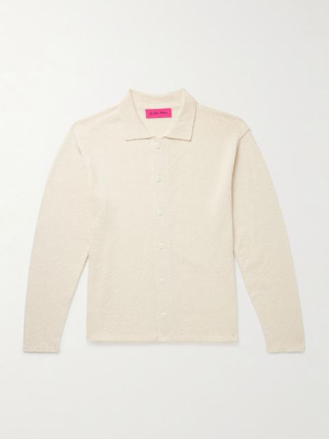 The Elder Statesman Nora Lite Cotton Cardigan Cream