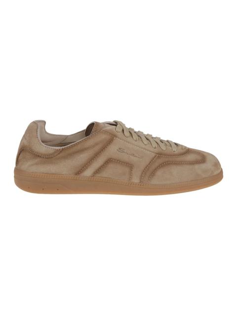 スニーカー SANTONI Men Sneakers Brown MBPL22072FARTSE2 E50 Santoni - Bounce Brown Leather Runner Sneaker | Mitchell Stores