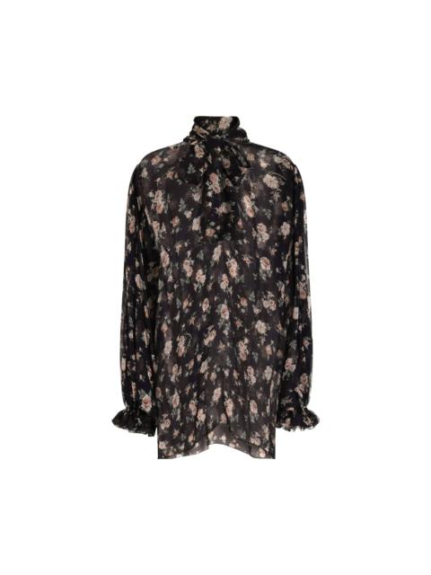 Dolce & Gabbana "vintage Rose" Print Top