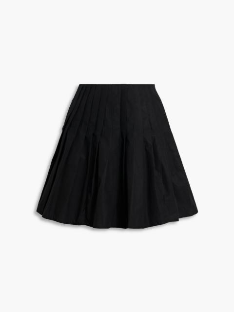 Other Designers Penelope pleated cotton mini skirt