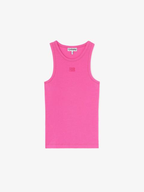 GANNI TANK TOP IN PINK