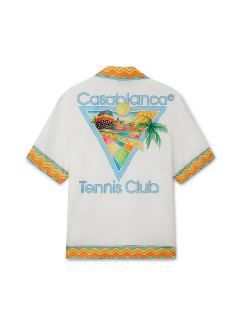 CASABLANCA Afro Cubism Tennis Club Silk Shirt