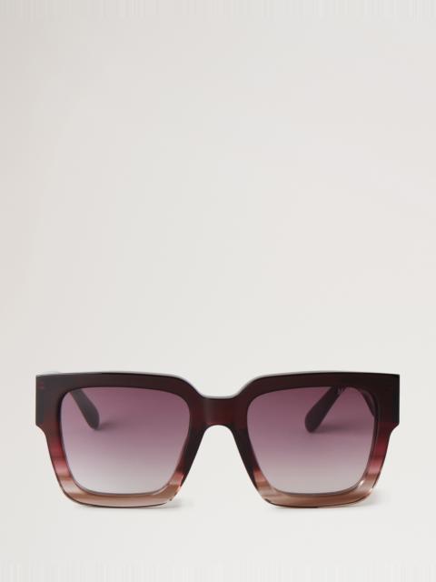 Mulberry Cora Sunglasses
Black Cherry Bio Acetate