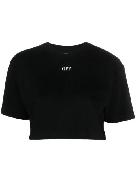 Off-White Off White Women Off-Stamp Crop T-Shirt