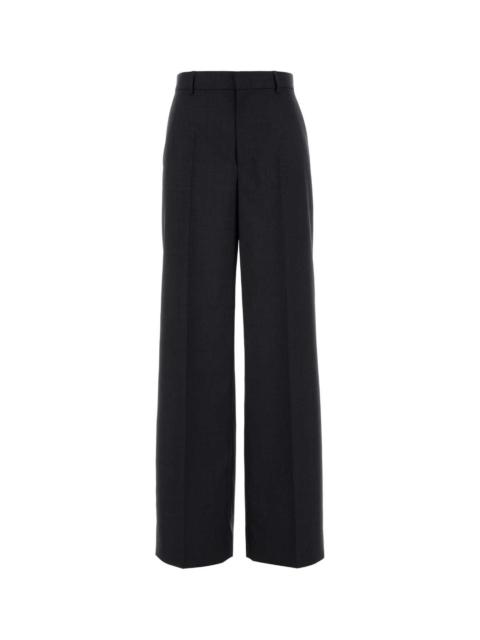 GUCCI Gucci Women Charcoal Wool Wide-Leg Pant