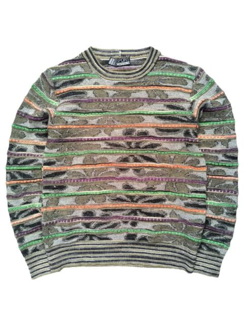 Missoni Vintage 1990s Missoni Sports Floral Pattern Knit Sweater