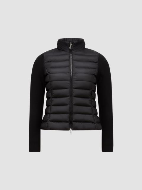 Moncler Padded Wool Zip-Up Cardigan