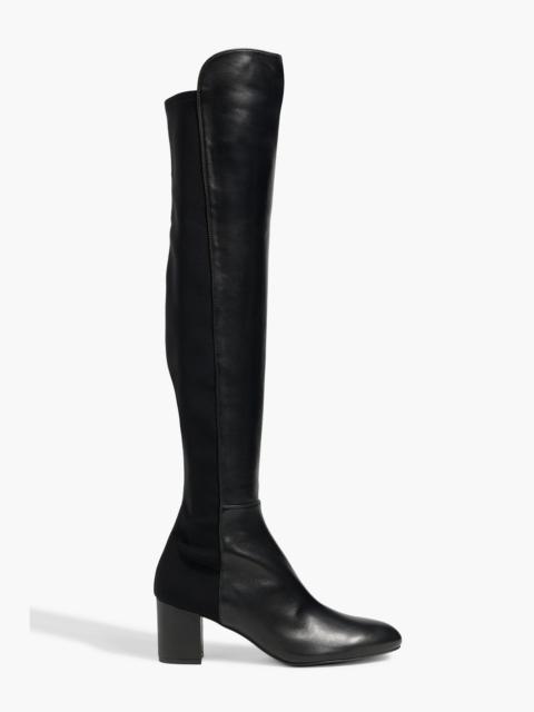 Stuart Weitzman Microstretch and leather over-the-knee boots