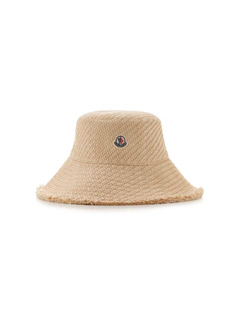 Moncler Raffia Bucket Hat neutral