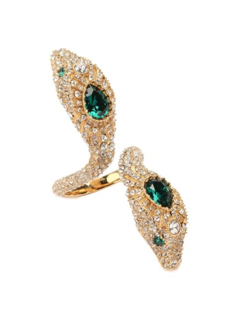 GUCCI Crystal & Cubic Zirconia Snake Ring