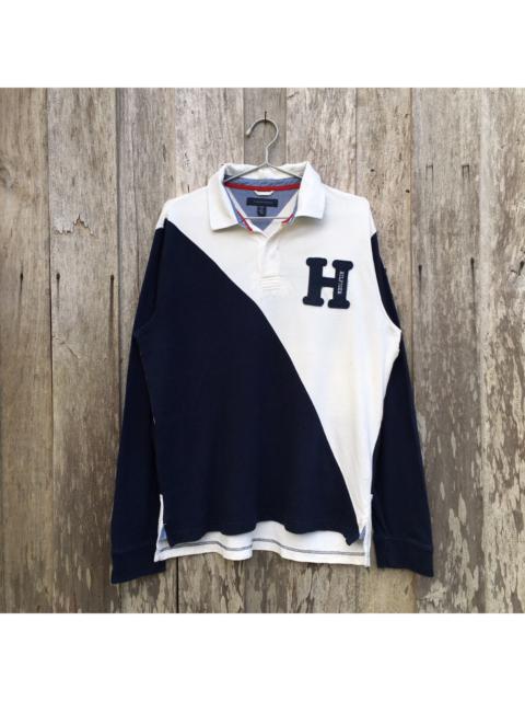 Other Designers Vintage - Vintage Tommy Hilfiger Collar Sweatshirt Big Logo