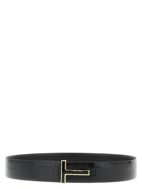 TOM FORD Tom Ford Men Reversible Crocodile Belt