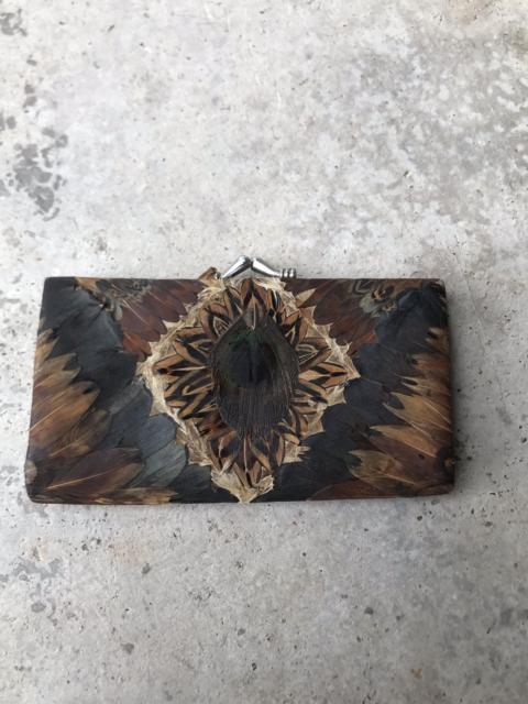 Other Designers Handmade peacock feathers Wallet