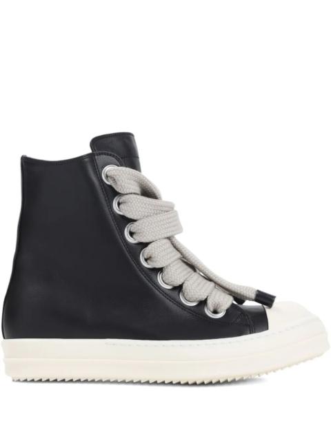 Rick Owens Men "Jumbolace" Leather Sneakers