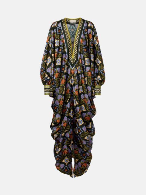 ALÉMAIS Cece floral silk kaftan