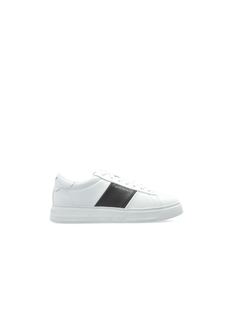 EMPORIO ARMANI EMPORIO ARMANI White Leather Sneakers New & Authentic (Men'