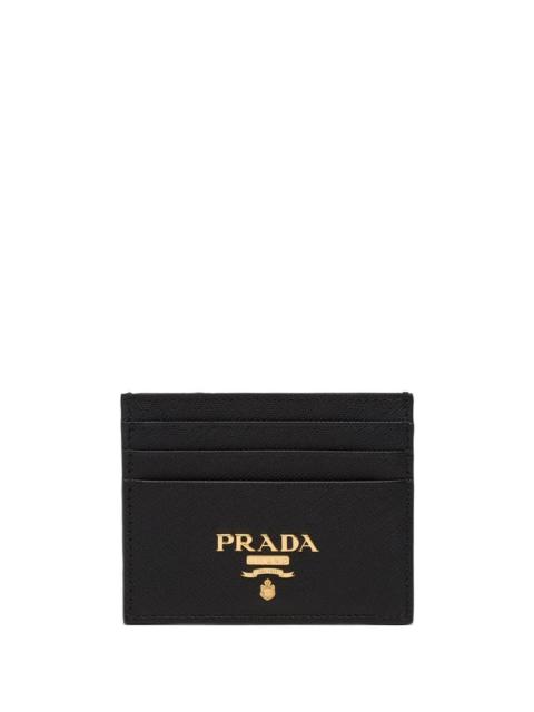 Prada compact front logo cardholder