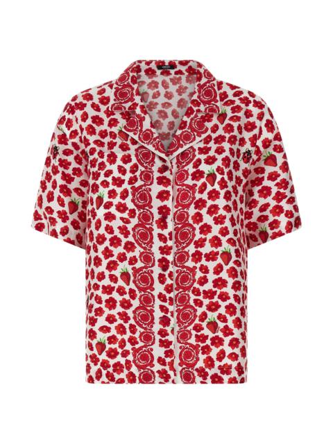 VERSACE 'Strawberry Garden' shirt