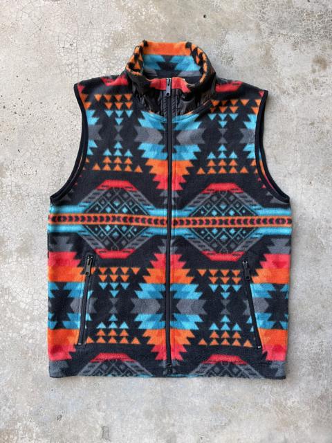 Other Designers Very Rare - Global Work Japan Native Art Sleeveless fleece jacket