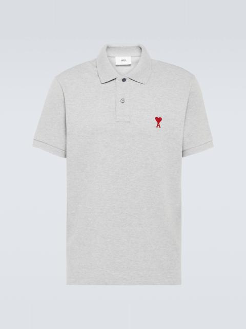 AMI Paris Ami De Cœur cotton piqué polo shirt