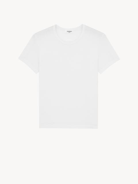 SAINT LAURENT FITTED CREWNECK T-SHIRT