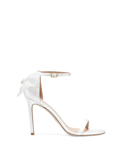 Stuart Weitzman NUDISTSONG MESH BOW SANDAL