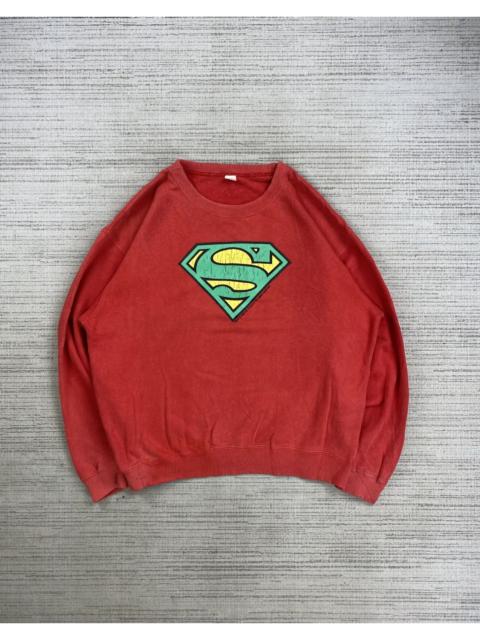 Other Designers Vintage 80s Superman Superhero Big Logo Sweatshirt
