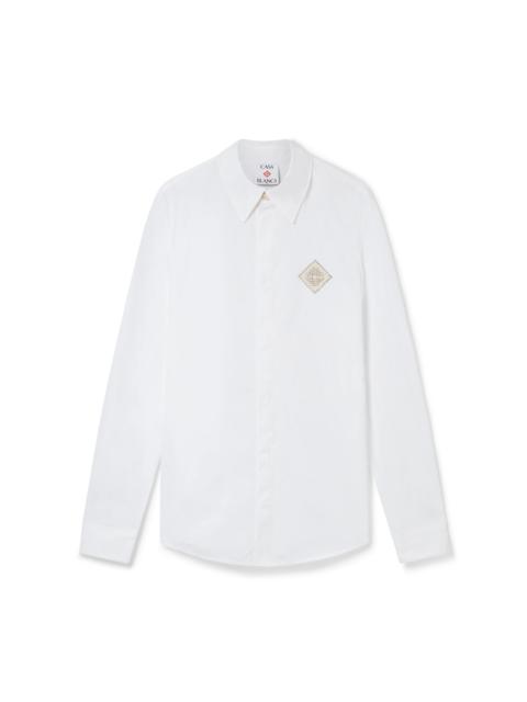 CASABLANCA Pearl Diamond Patch Cotton Shirt | Casablanca Paris