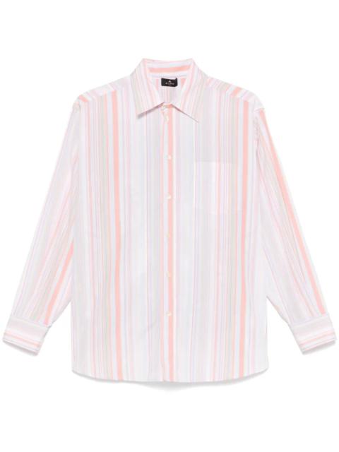 Etro Etro Women Cotton And Silk Striped Shirt