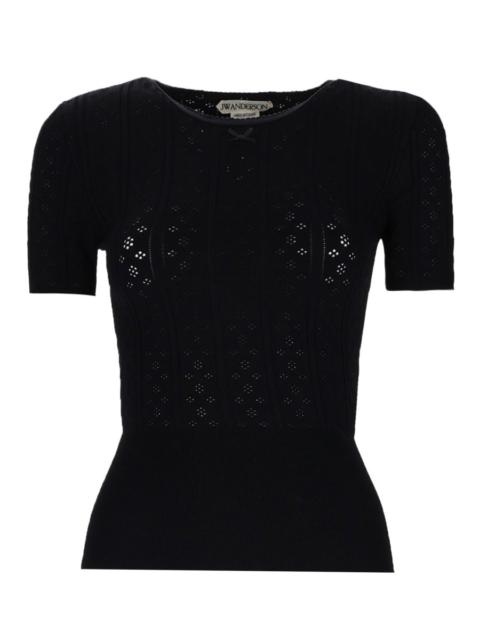 Other Designers Jw Anderson Women "Pointelle" T-Shirt