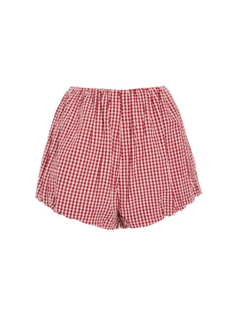 POSSE Aurelia Cotton Bloomer Shorts red