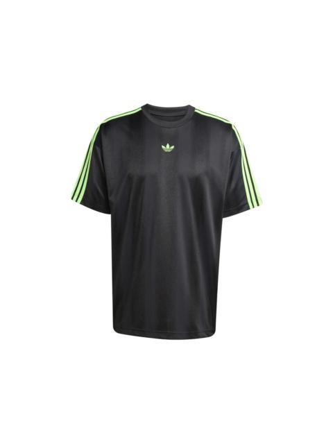 adidas adidas Adicolor Jacquard Jersey Black Signal Green