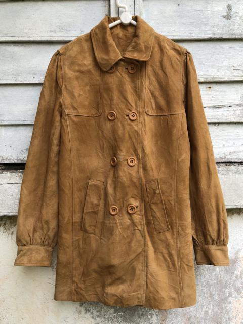 Other Designers Leather - Longchamp Suede TrenchCoat