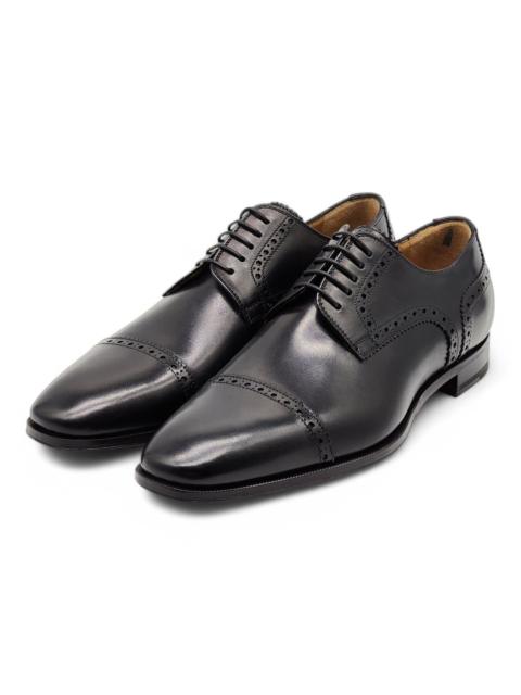 Christian Louboutin Top Daviol Leather Derby Shoes - Black EU 40.5 / US 7.5 $995